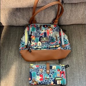 Lily Bloom Maggie Satchel Purse w/wallet.